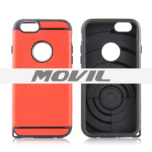 NP-2437 2 en 1 tpu    pc funda  para Apple iPhone 6-13